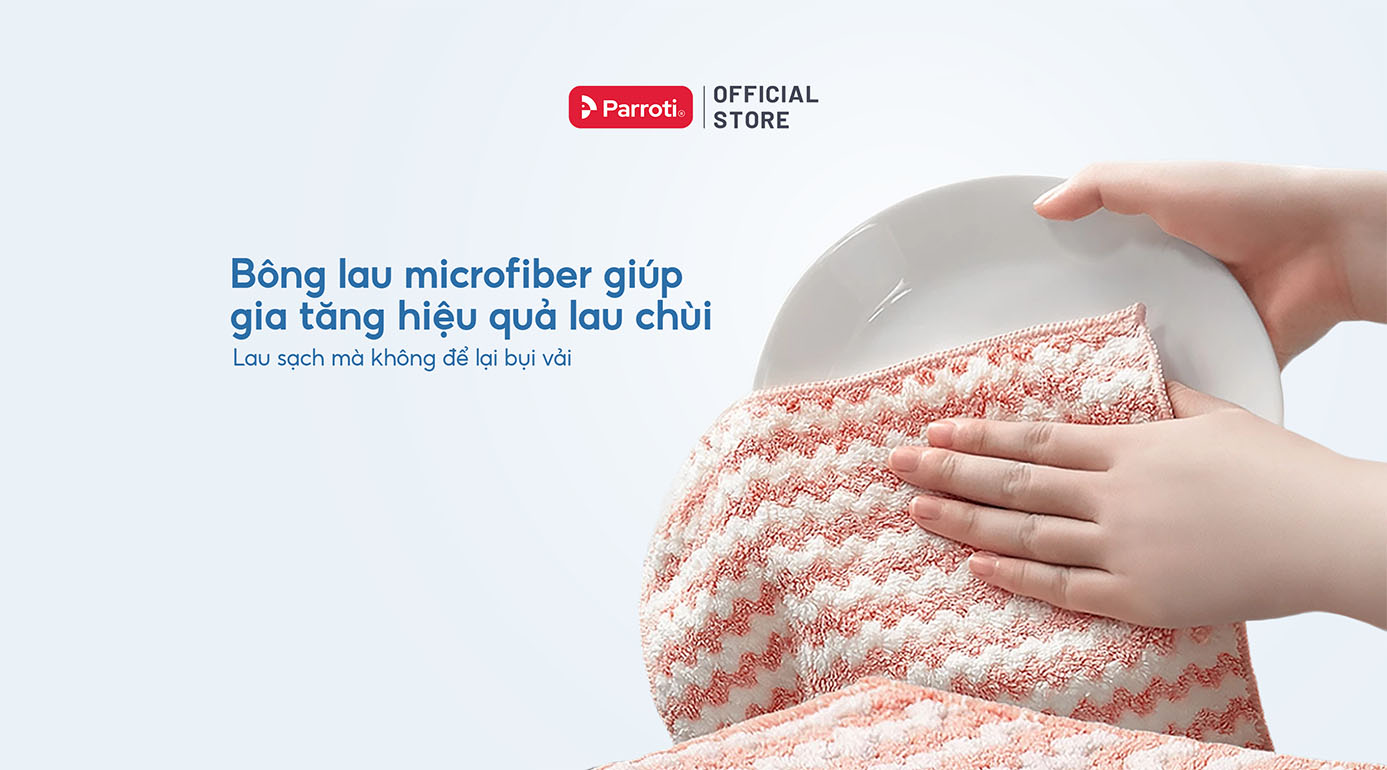 Khăn lau microfiber giúp việc lau chùi trở nên dễ dàng hơn