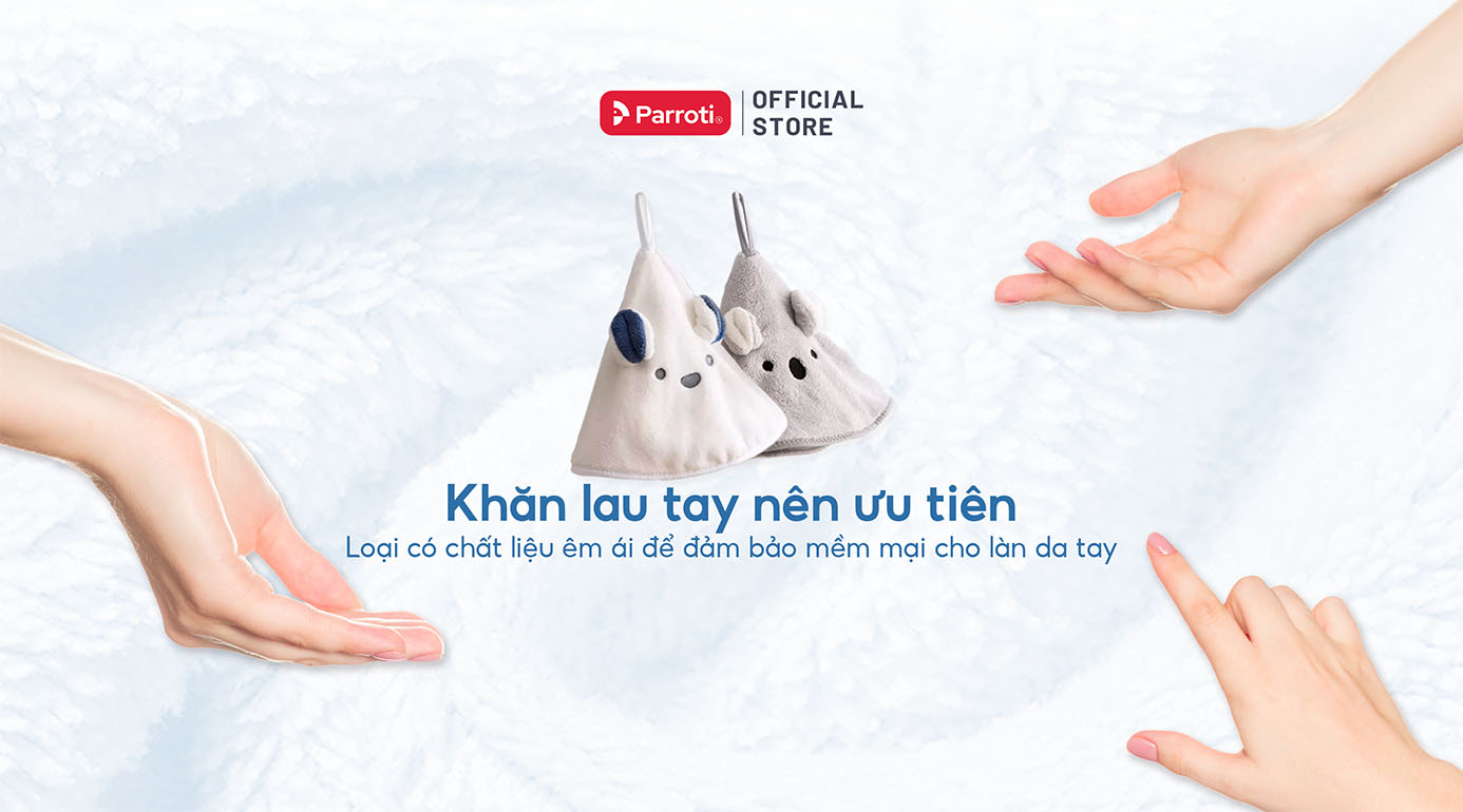 Khăn lau tay nên ưu tiên chọn loại có chất liệu mềm mại