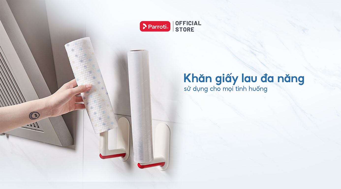 Khăn lau bếp đa năng, cuộn khăn giấy 50 khăn