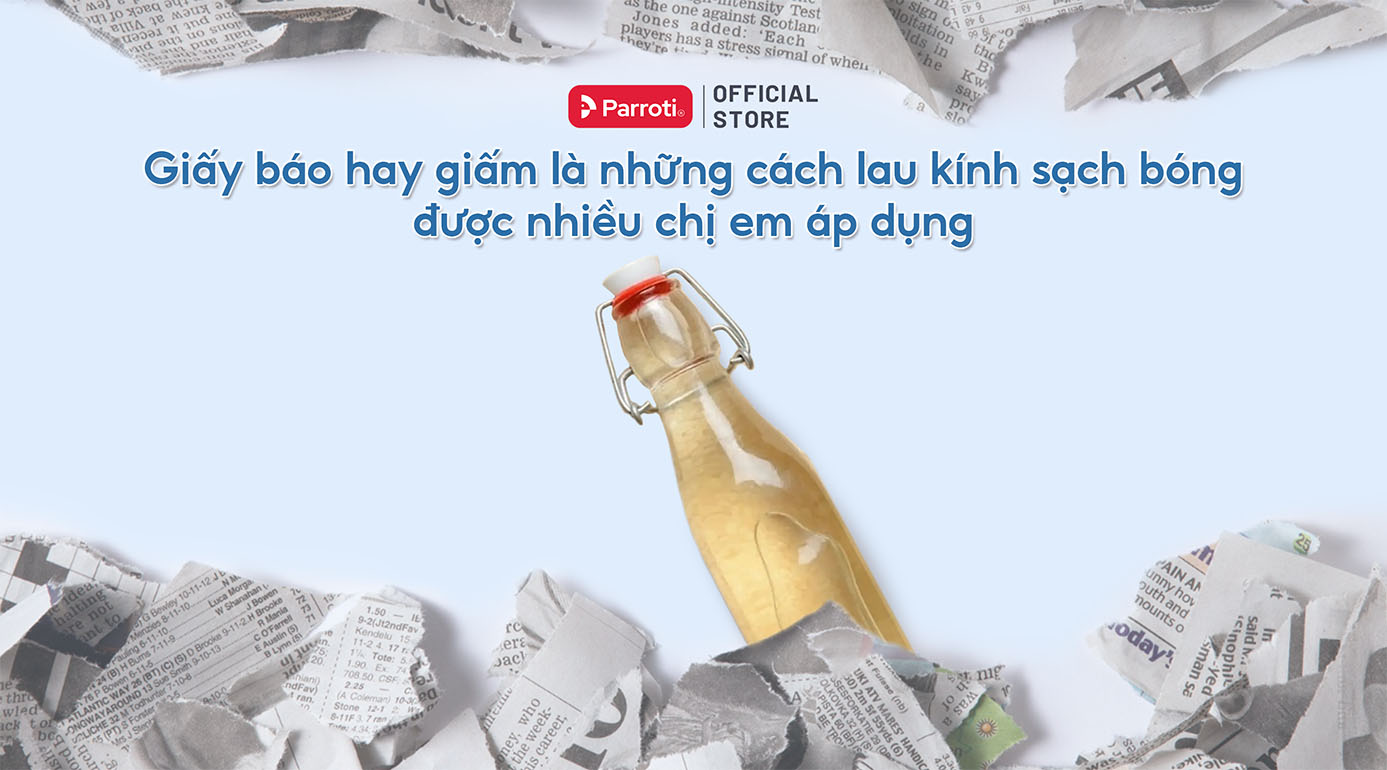 Giấy báo và giấm là những nguyên liệu dễ tìm nhưng lại cực kỳ hiệu quả khi áp dụng mẹo lau kính sạch bóng