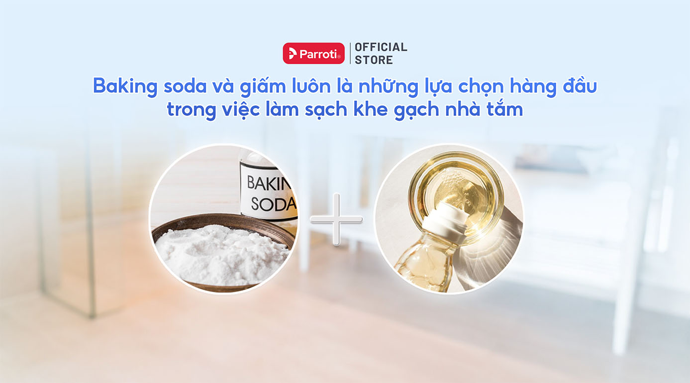 Tẩy vết bẩn ở khe gạch bằng gì