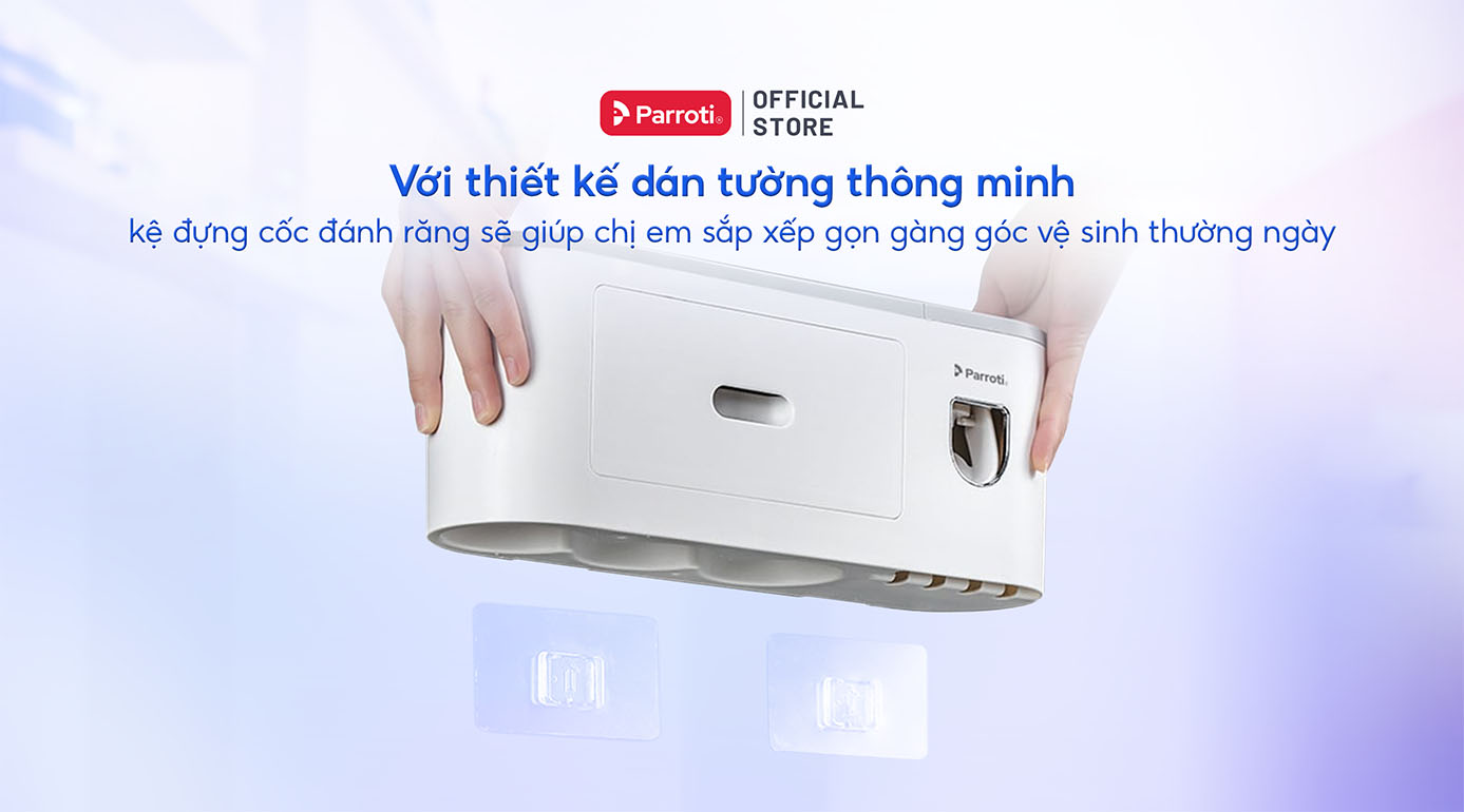 Kệ đựng cốc đánh răng dán tường giá rẻ