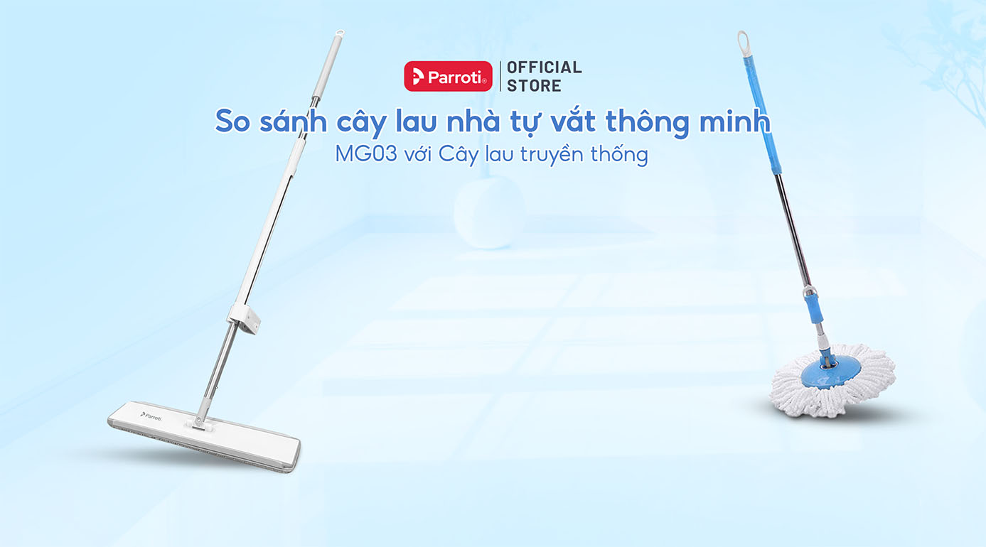 Cây lau nhà tự vắt sở hữu nhiều ưu điểm nổi trội hơn cây lau truyền thống