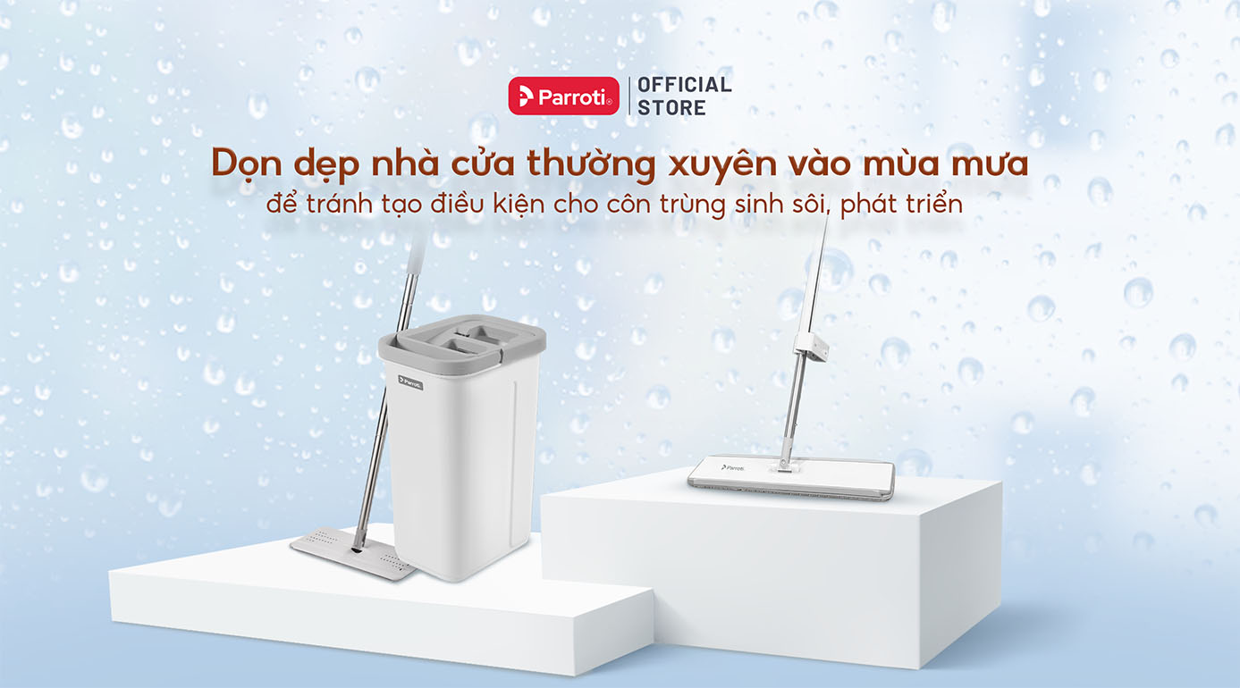 Dọn dẹp nhà cửa thường xuyên để diệt côn trùng mùa mưa