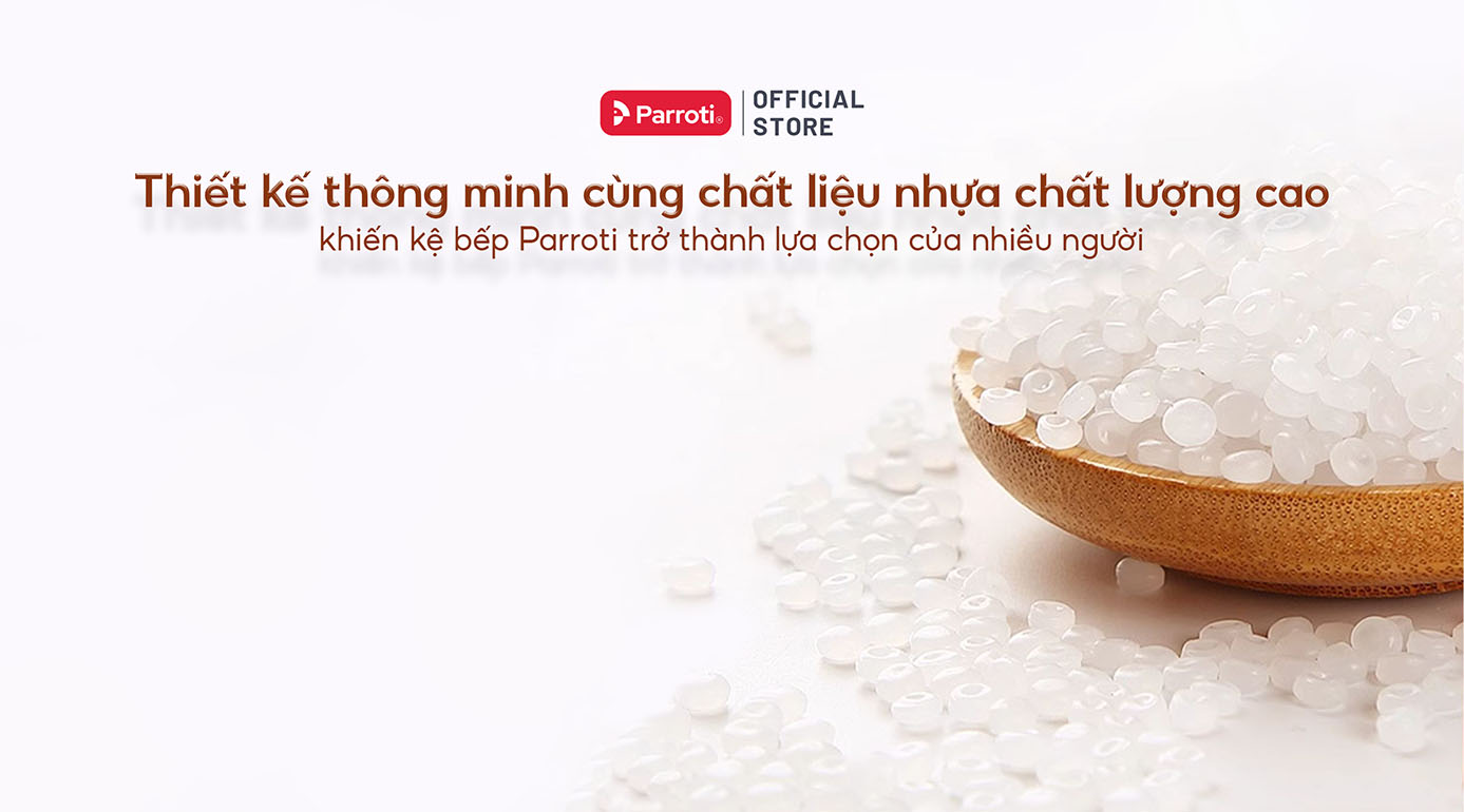 Chất liệu nhựa abs cao cấp trong kệ bếp Parroti