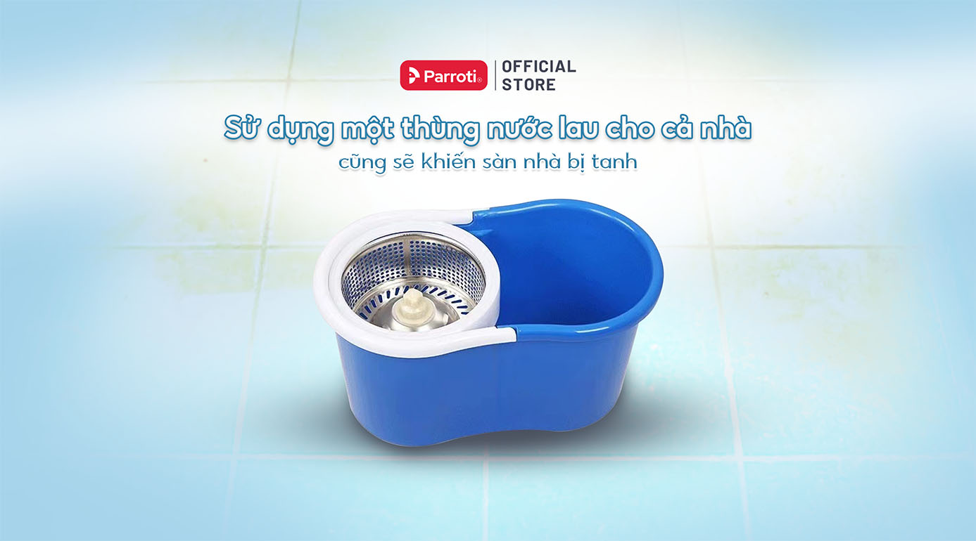 Thói quen dùng 1 thùng nước lau cho cả nhà sẽ khiến sàn nhà có mùi khó chịu sau khi vệ sinh