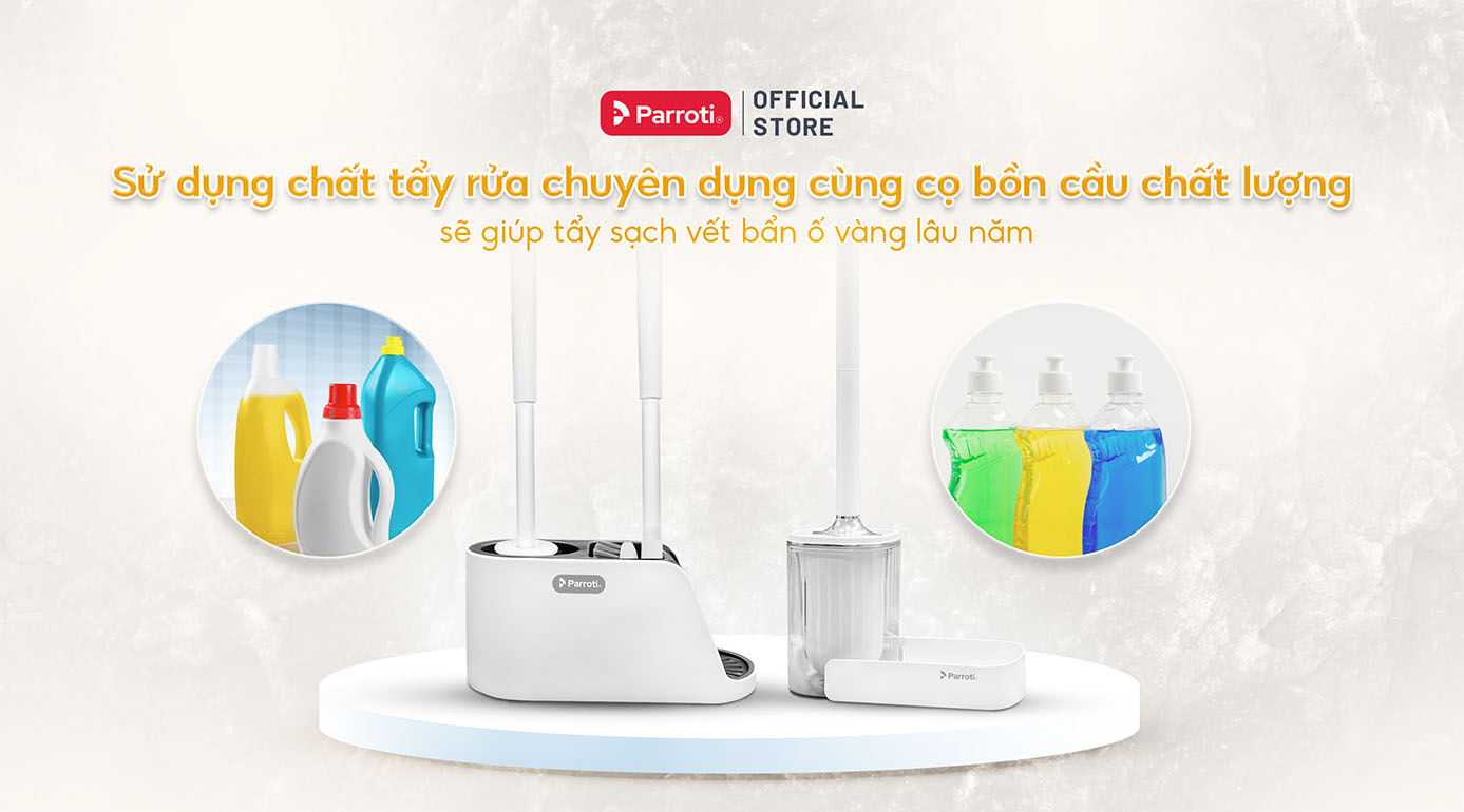 Hạn chế nắp bồn cầu ố vàng nhờ sử dụng dung dịch vệ sinh chất lượng
