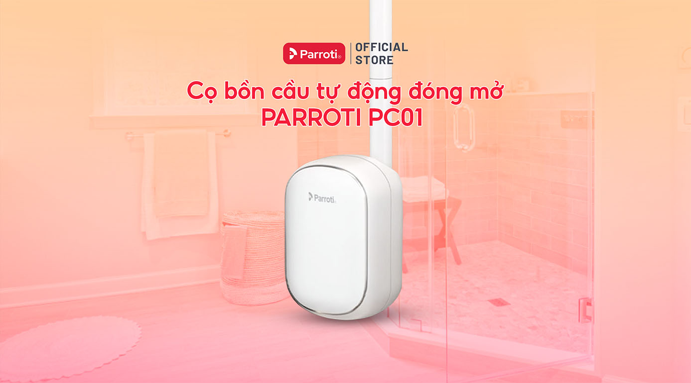 Cọ bồn cầu tự động đóng mở Parroti PC01