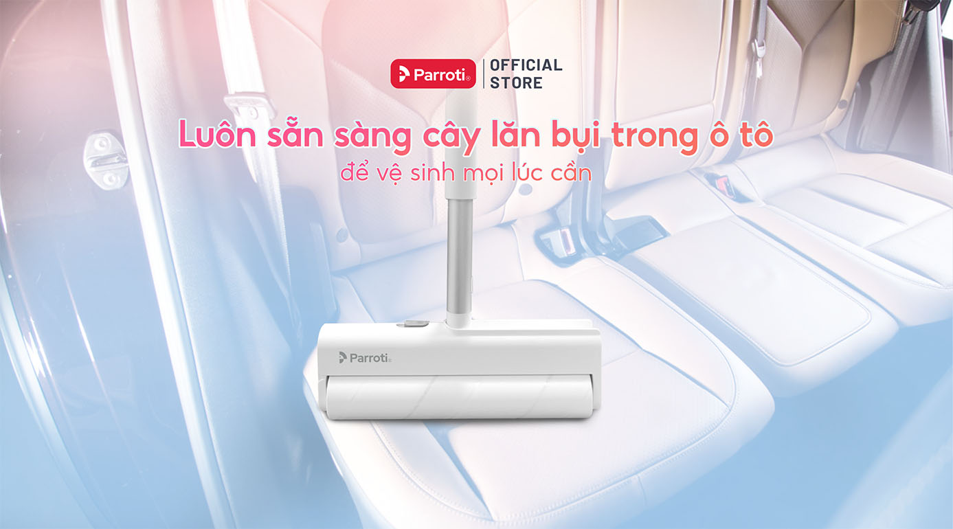 Luôn sẵn sàng cây lăn bụi trong ô tô để vệ sinh mọi lúc cần