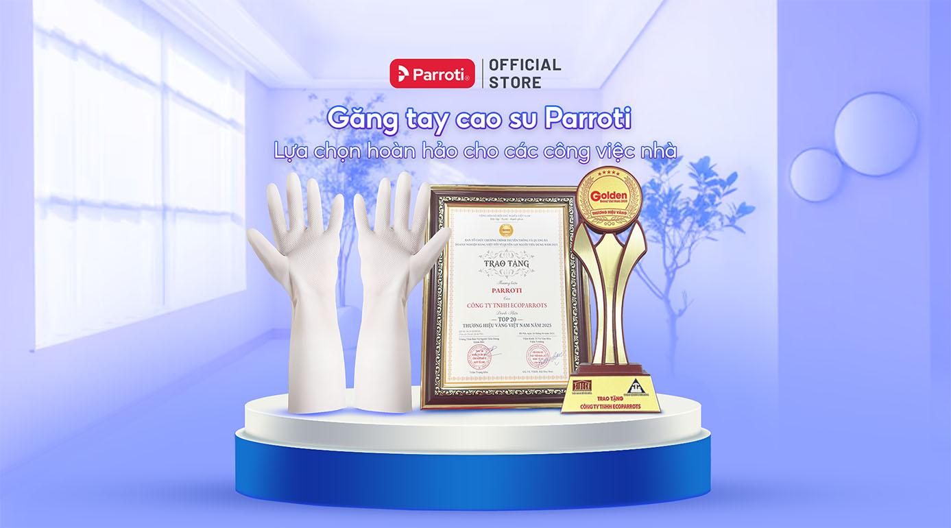 Găng tay cao su Parroti - Lựa chọn hoàn hảo cho các công việc nhà