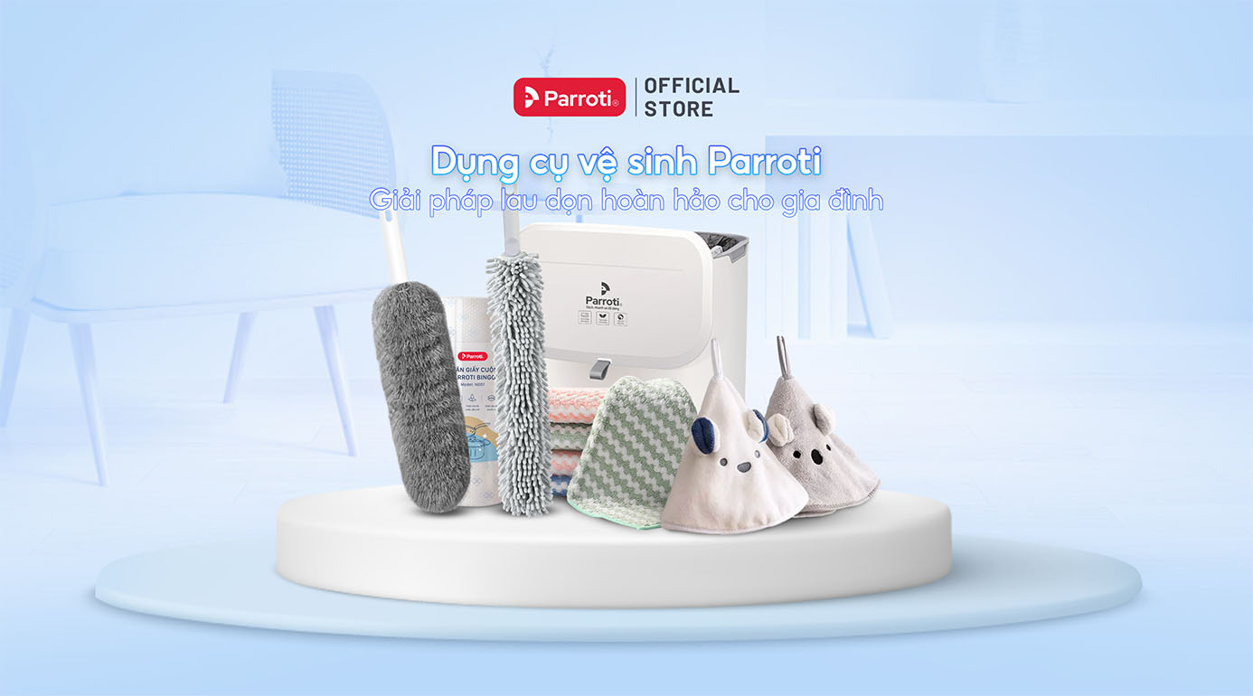 Dụng cụ vệ sinh Parroti - Giải pháp lau dọn hoàn hảo cho gia đình