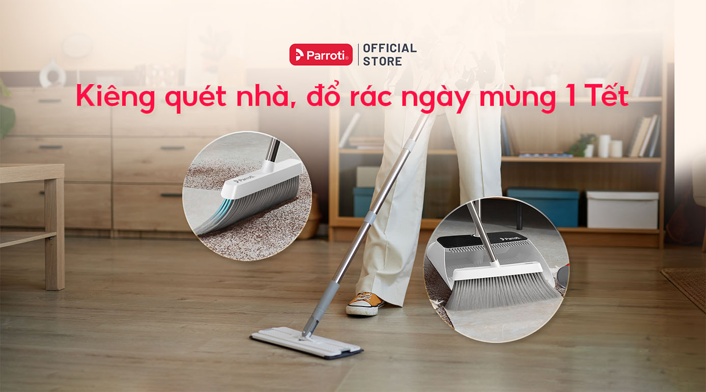 Kiêng kỵ ngày Tết - Kiêng quét nhà