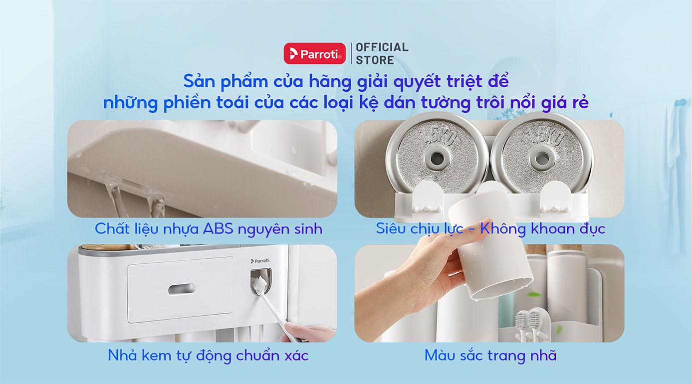 Bộ nhả kem đánh răng tự động Parroti