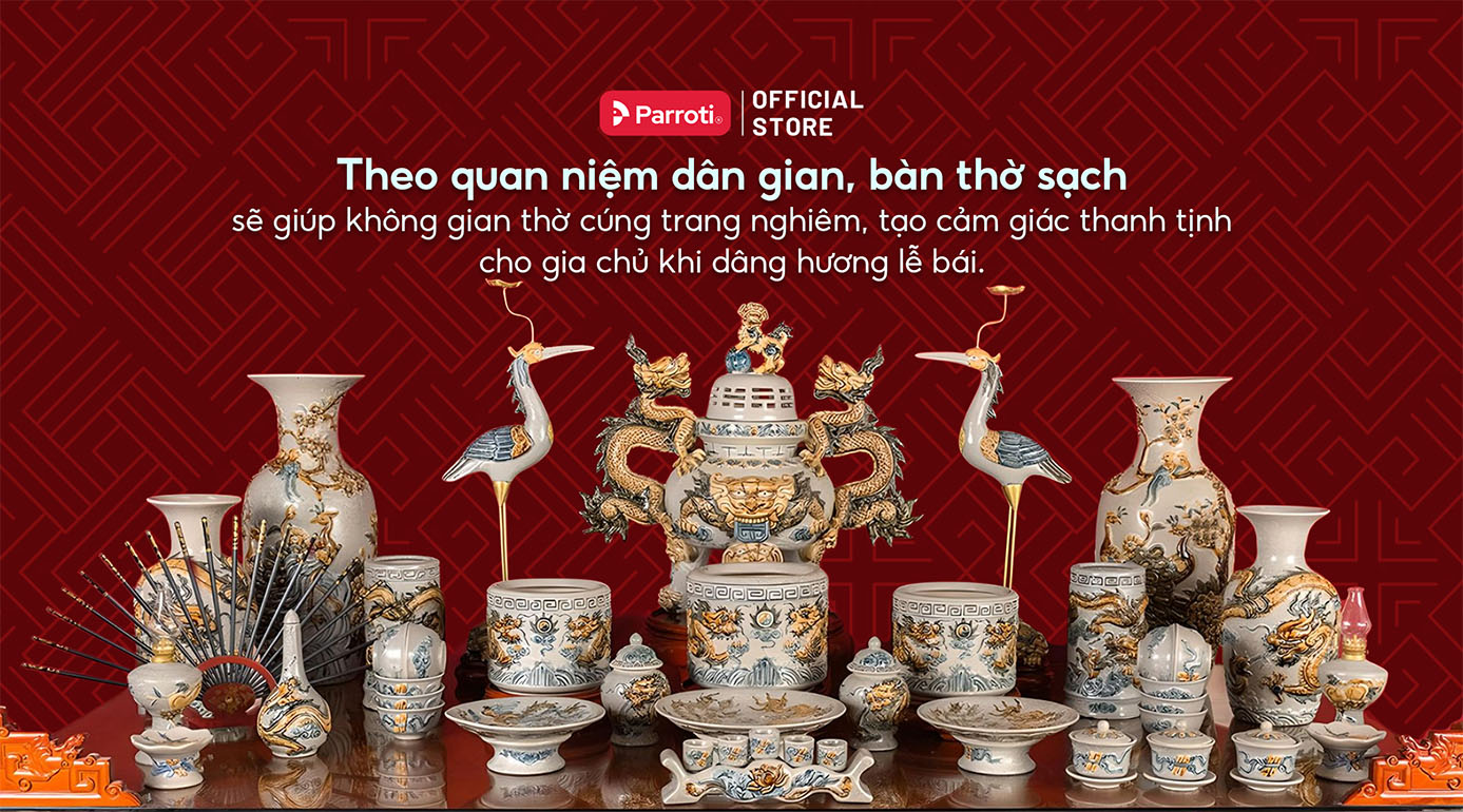 Bàn thờ gia tiên sách sẽ là cách thể hiện lòng thành kính của gia chủ đến tổ tiên