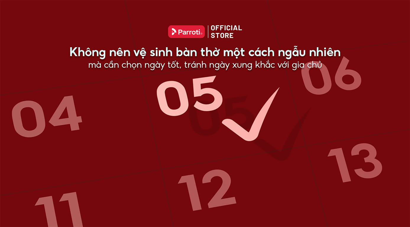 Chọn ngày giờ để vệ sinh bàn thờ gia tiên đúng cách như thế nào?