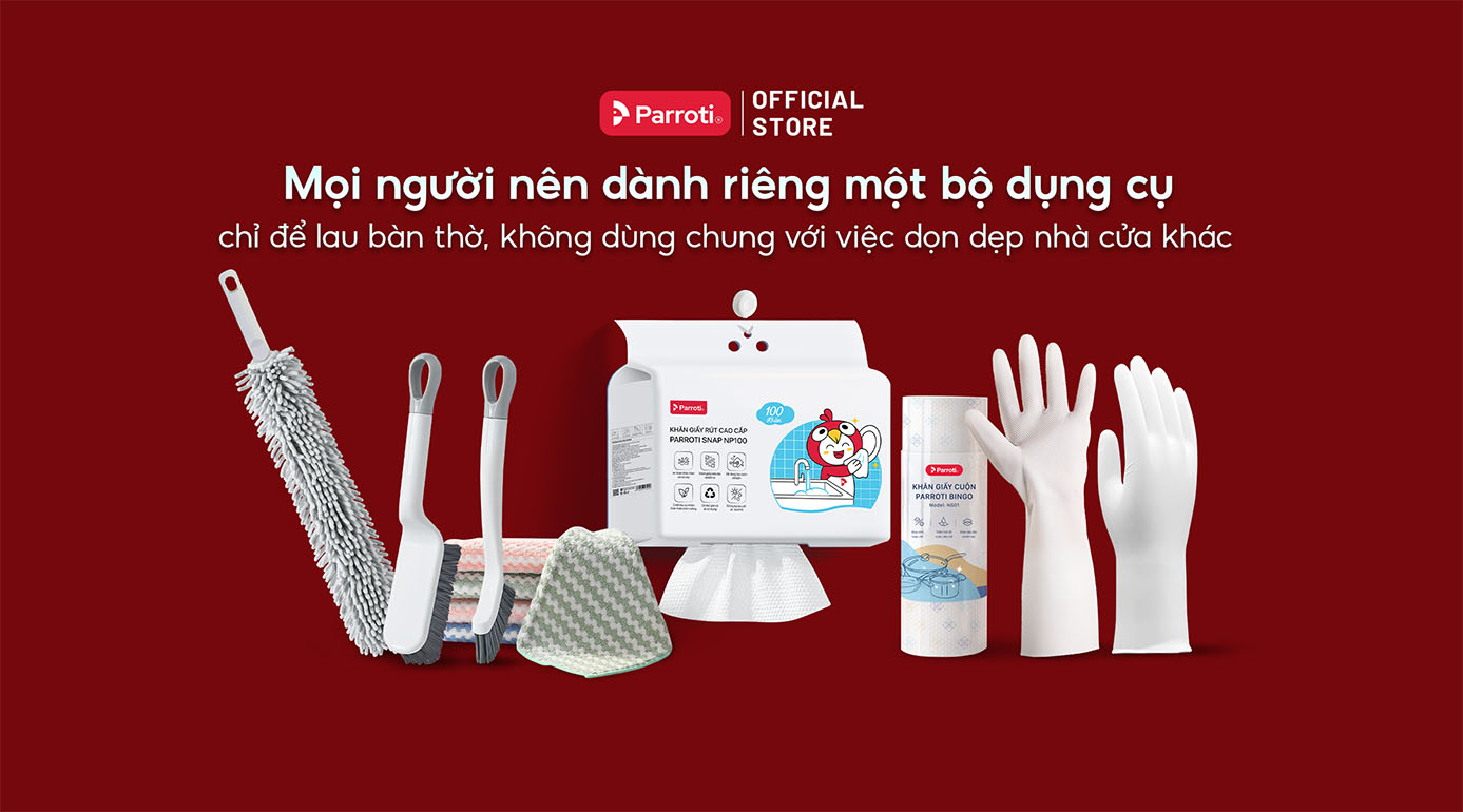 Dụng cụ vệ sinh bàn thờ gia tiên đúng cách