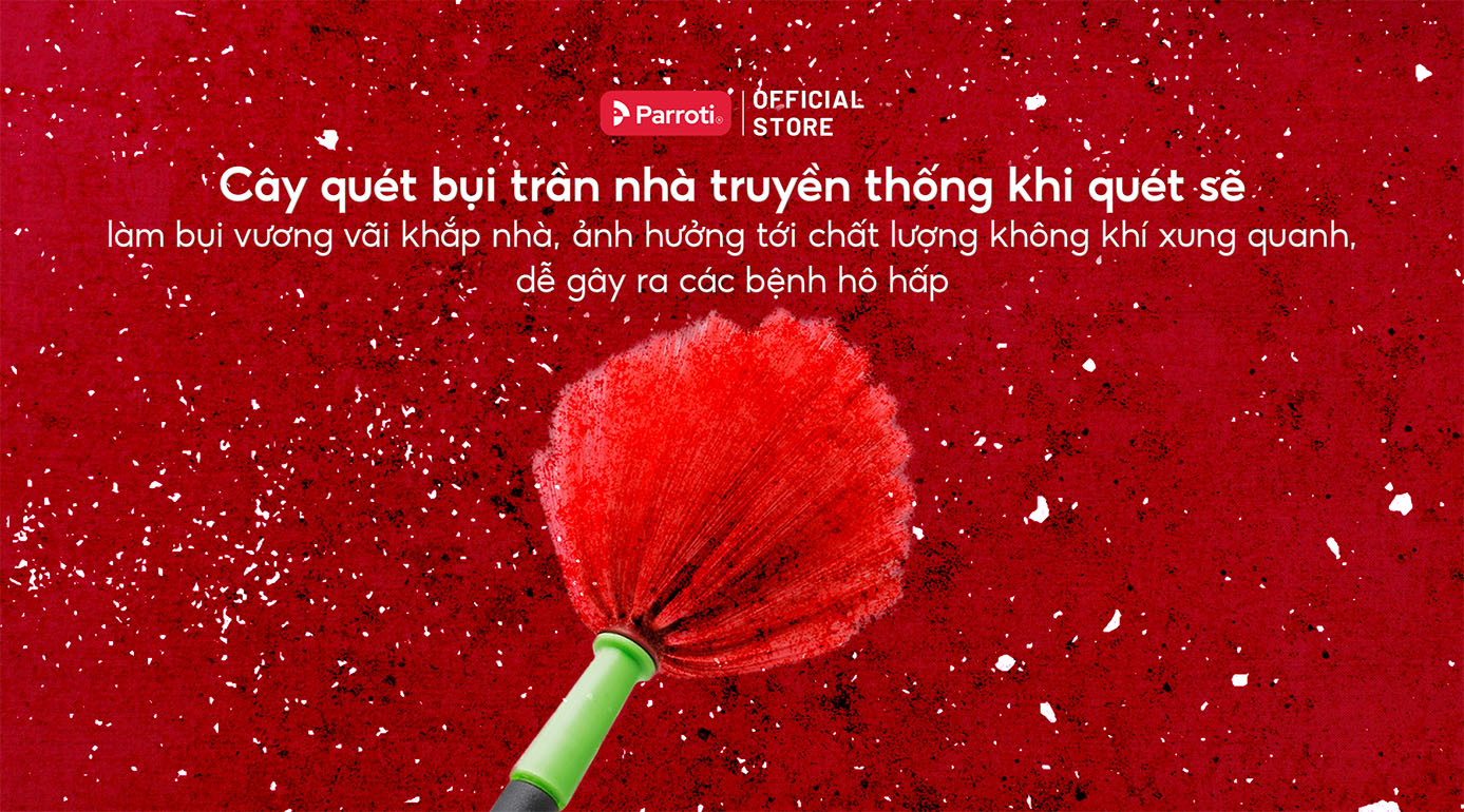 Chổi quét mạng nhện Tết