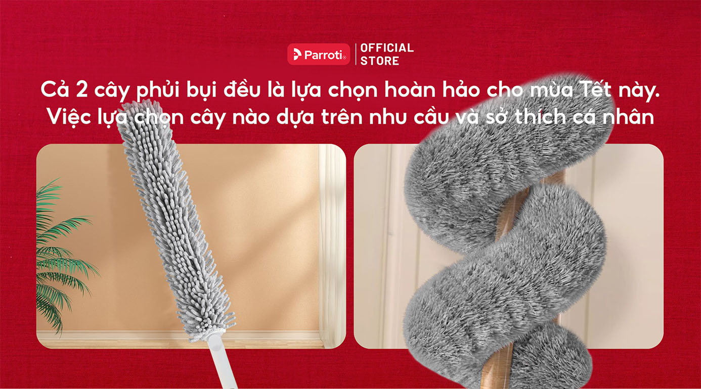 Nên chọn cây phủi bụi trần nhà nào dọn Tết chất lượng?