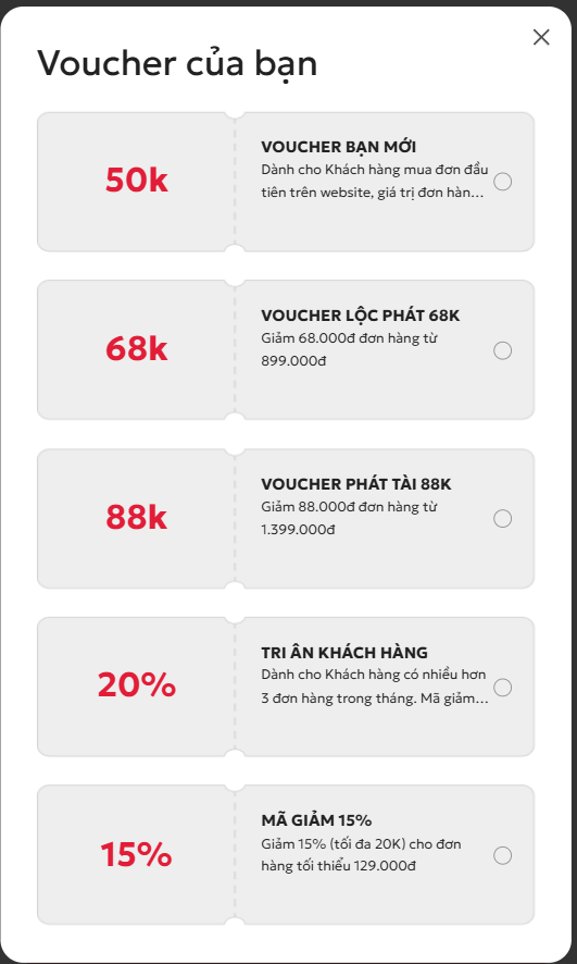 Voucher Tết Parroti