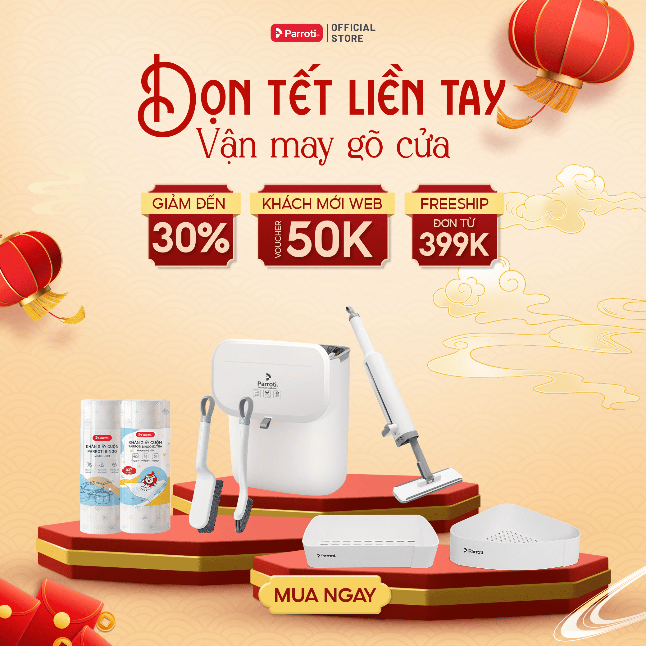Parroti khuyến mãi Tết 2026 ưu đãi ra sao?
