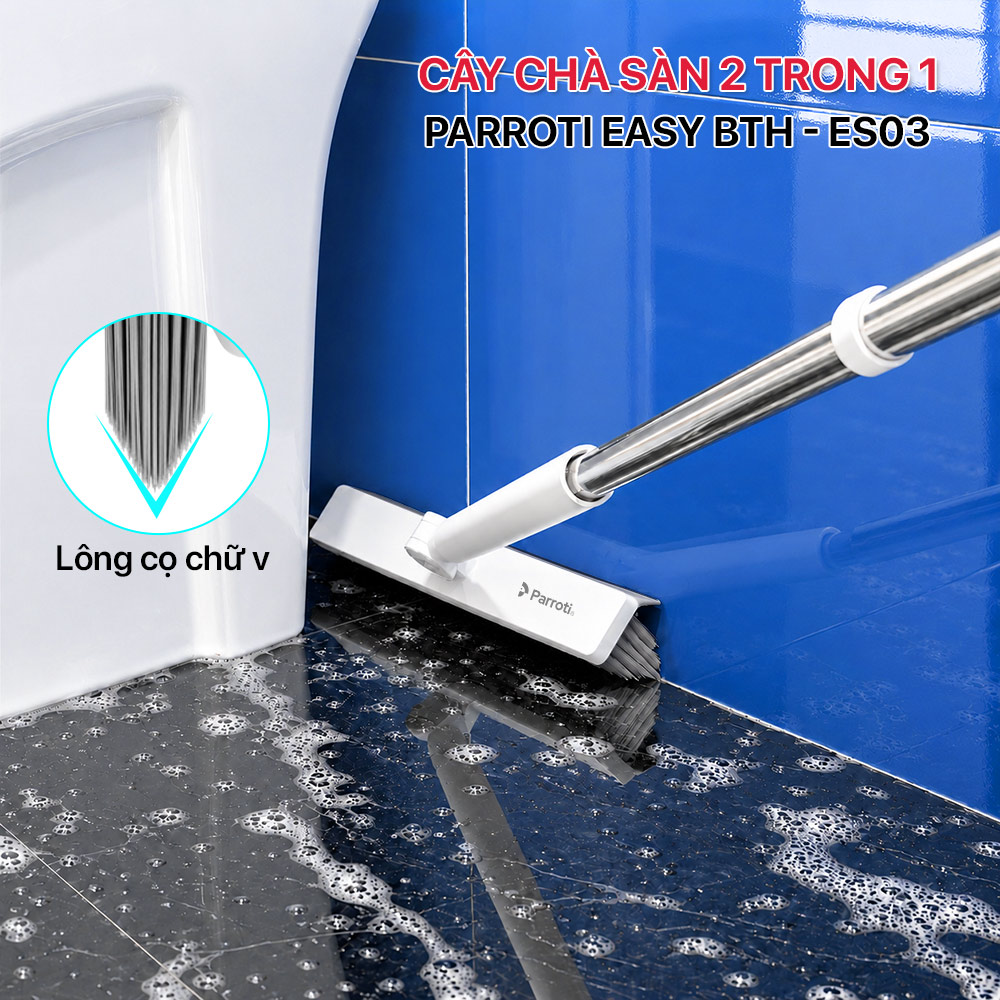 Cây chà sàn tích hợp gạt nước, xoay 180 độ Easy ES03